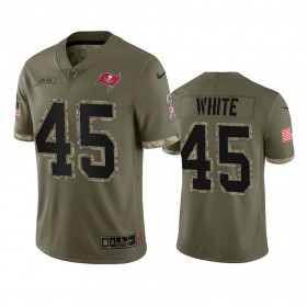 Tröjor Tampa Bay Buccaneers Devin White 45 Olive 2022 Salute To Service - Män